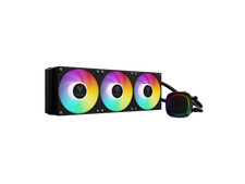 GAMDIAS Aura GLV2 360mm AIO Liquid CPU Cooler, Rotatable Performance 10-Pole Pum picture