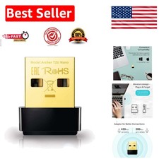 Sleek Nano AC600 USB WiFi Adapter - High Speed Connectivity for Windows and Mac picture