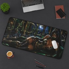 Jade Mouse Pad, XXL Mortal Kombat Gaming Desk Mat, Fighter Desk Pad picture