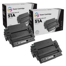 LD Compatible HP Q7551A (51A) High Yield Toner Set of 2 Cartridges for LaserJet picture