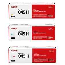Canon 045H Cyan, Magenta, Yellow High Yield Toner Cartridges Combo, Pack Of 3 picture