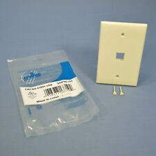 Leviton Almond Large Midway Quickport 1-Gang 1-Port Wallplate Cover 41091-1AN picture