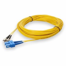 AddOn 20m ST to SC Yellow OS2 Duplex OFNR (Riser-Rated) SMF (Single Mode) Fiber picture