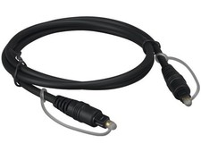 3ft Digital Toslink Optical Cable, Molded Type, Male to Male, Black picture