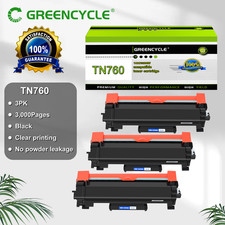 3PK TN760 Toner Cartridge for Brother DCP-L2510D DCP-L2530DW DCP-L2550DW L2550DN picture