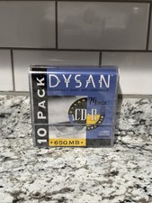 Brand New Sealed Dysan compact Disc Recordable CD R 74 min 650 MB 10 Pack picture