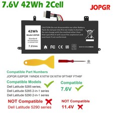 Battery JOPGR J0PGR For Dell Latitude 5285 5290 E5285 2-in-1 T17G RDYCT 7.6V 42W picture