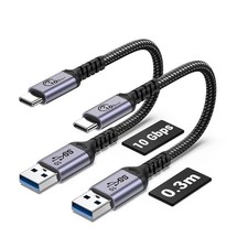 Android Auto USB C Cable 10Gbps 1FT 2 Packs, C 3.1 Gen 2 1ft, 1ft  picture