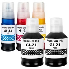 GI-21 G3270 G3260 Ink Refill Bottles for G3290 G2260 G1220 Printer 5 Pack picture