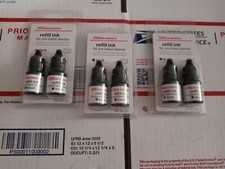 Office Depot Refill Ink for Pre-Inked Stamps  Black 3 Lot New picture