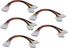 Molex Y Adapter Cable - Lot of 5 For Extending Or Duplicating picture