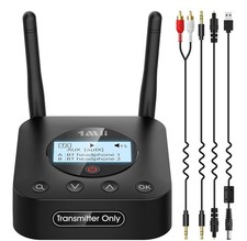 1Mii B06TX+ Bluetooth 5.3 Transmitter for TV Long Range aptX Low Latency HD Audi picture