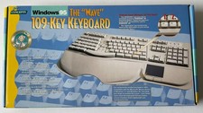 VTG PC Concepts Windows 95 The Wave 109 Key Clicky Keyboard - NEW Old Stock NOS picture