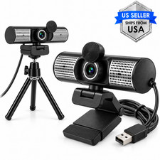 Webcam with Microphone and Speaker, 1080P Web Camera for Desktop Computer Laptop picture