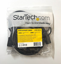 StarTech.com DISPLPORT6L DisplayPort Cable DP Male to Male 6 ft Black picture