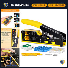 All-in-One Ethernet Crimping Tool Kit, Pass Through RJ45 Crimper, Network Cable picture