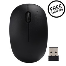 Wireless 2.4G Small Black Mouse for Laptop Chromebook PC Tablet Windows System picture