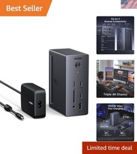 Versatile USB C Docking Station - Triple Monitor, Gigabit Ethernet, 5 USB Ports picture
