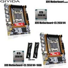 QIYIDA X99 Motherboard Set LGA 2011-3 Kit With Intel Xeon E5 2680v4 CPU 32GB RAM picture
