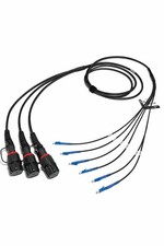 SENKO Fiber Optic Cable 6 LC Waterproof 10FT Breakout CUIJSM6LCN2010FT-C picture
