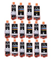 16PK BLK CLR Ink Cartridges fits for PGI-35 CLI-36 Canon Pixma iP100 TR160 TR150 picture