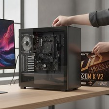 Compact A520M K V2 Motherboard - Perfect for AMD Ryzen Builds with HDMI Output picture