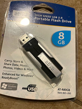 Ativa AT-R80GB 8GB USB 2.0 Flash Drive ReadyBoost Black/Silver picture