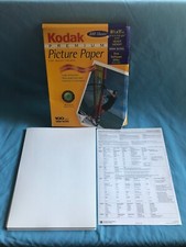 Open Box 41 Sheets (*NOT 100*) Kodak Premium 8.5” x 11” Picture Printer Paper picture