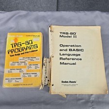 Vintage Radio Shack Computing TRS-80 Programs Book  and Operation Manual picture