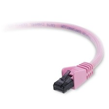 NEW Belkin F2CP002-10-PNKS 10' foot CAT6 Gaming Network Mesh CABLE PINK Snagless picture