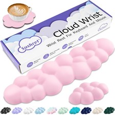 Sushret Cloud Wrist Rest Keyboard, Keyboard Tenkeyless, 03 Pink picture
