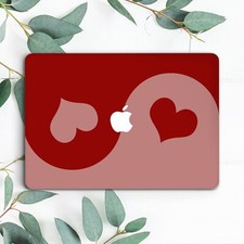 Red Pink Hears Yin Yang Cute Hard Case For Macbook Pro 13 14 15 16 Air 13 picture