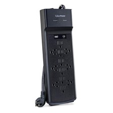 CyberPower CSP1206UC Surge Protector, 3000J, 12 Outlets, 1 USB-A, 1 USB-C, 6 ... picture