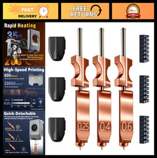 Upgraded 0.25MM 0.4MM 0.6MM Hotend Kit - All Metal Quick-Detachable Nozzle, 550° picture