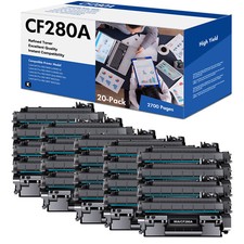 20PK CF280A 80A Toner Cartridge for HP LaserJet Pro M401dw M425dn M425dw picture