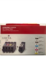 New Canon Genuine Lucia Ink Value Pack, PGI-7 Black, PGI-9 CMYK, Set of 5 - OEM picture