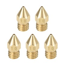 1mm 3D Printer Nozzle, Fit for MK8, for Filament Brass 5PC picture