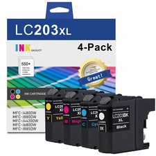 4pk New LC203XL LC-203 XL Ink Set For Brother MFC-J885DW MFC-J4320DW MFC-J4420DW picture