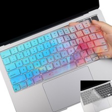 2 Pack Cute Keyboard Cover Skin for 2025-2023 Macbook Air 13