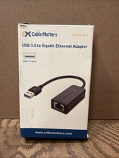 Cable Matters USB 3.0 To Gigabit Ethernet Adapter 202013-BLK picture