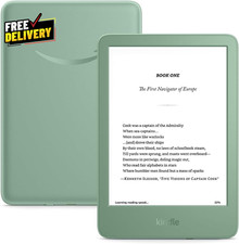 16GB Kindle E-Reader Lightweight Compact Fast Page Turns Higher Contrast Matcha picture