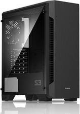 Zalman S3 TG ATX Mid-Tower Desktop PC Case, 3 x Pre-Installed 120mm Zalman Qu... picture
