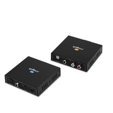gofanco Audio Extender Over CAT5e / CAT6 - Coaxial/Toslink/RCA Stereo, 950ft picture
