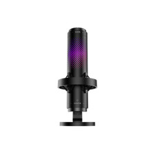 onn USB Tri Pattern Gaming Microphone Volume Mute Controls Headphone Jack Black picture