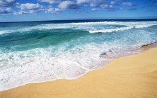 Landscape beach sea Custom Gaming Mat Desk picture
