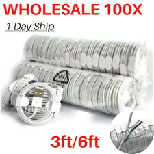 100x Wholesale 3/6Ft USB Charger Cable For iPhone 14 13 12 11 XR 8 Charging Cord picture