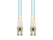 AddOn 10m LC to LC Aqua OM4 Duplex OFNR (Riser-Rated) Fiber Patch Cable picture