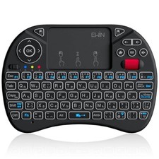 Ewin Mini Keyboard 8-Color Backlight JIS Layout Wireless 2.4GHz Touchpad &amp picture