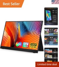 15.6'' FHD IPS Portable Display - Connect with USB-C/HDMI, Perfect for Gaming picture