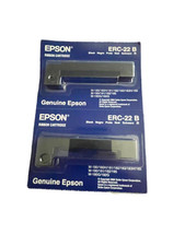 Genuine Epson ERC-09B & ERC-22B Black Ribbon Cartridges Lot of 6 Sealed picture